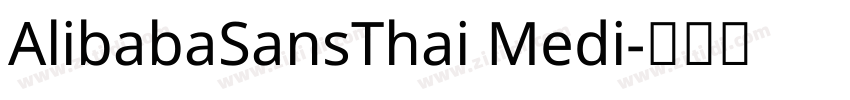 AlibabaSansThai Medi字体转换